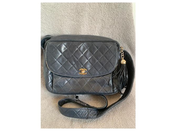 Borsa a tracolla Chanel Camera nera in pelle Nero - vista 15