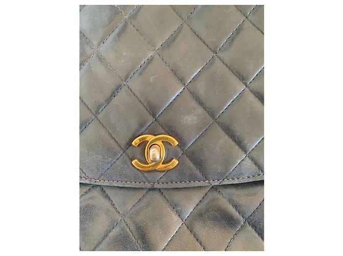 Borsa a tracolla Chanel Camera nera in pelle Nero - vista 3