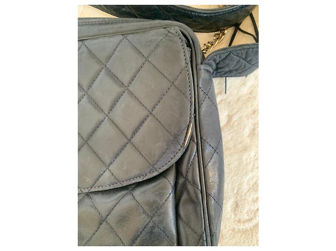 Borsa a tracolla Chanel Camera nera in pelle Nero - vista 4