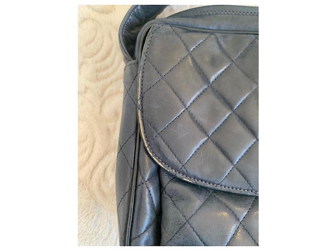 Borsa a tracolla Chanel Camera nera in pelle Nero - vista 5