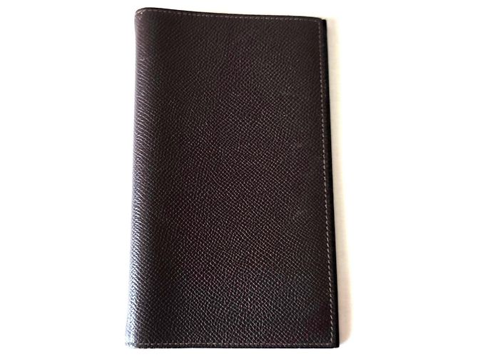 Hermès Agenda-Halter aus Leder Taupe - Ansicht 4