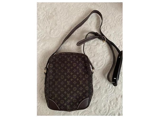 Borsa Louis Vuitton Marrone in Tela - vista 10