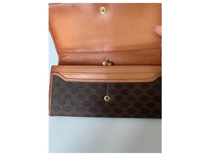 Cartera Céline Triomphe Marrón de Cuero Castaño - vista 7