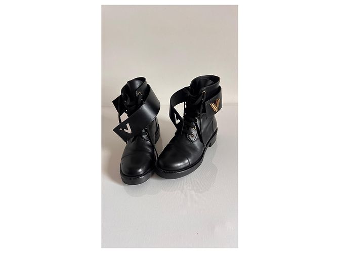 Botas de cuero Wonderland Ranger de Louis Vuitton Negro - vista 13