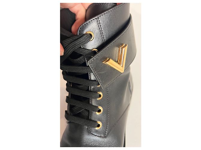 Botas de cuero Wonderland Ranger de Louis Vuitton Negro - vista 17