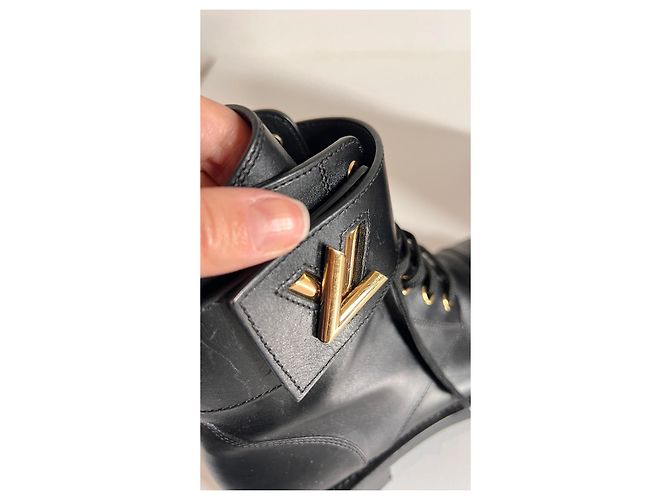 Botas de cuero Wonderland Ranger de Louis Vuitton Negro - vista 19