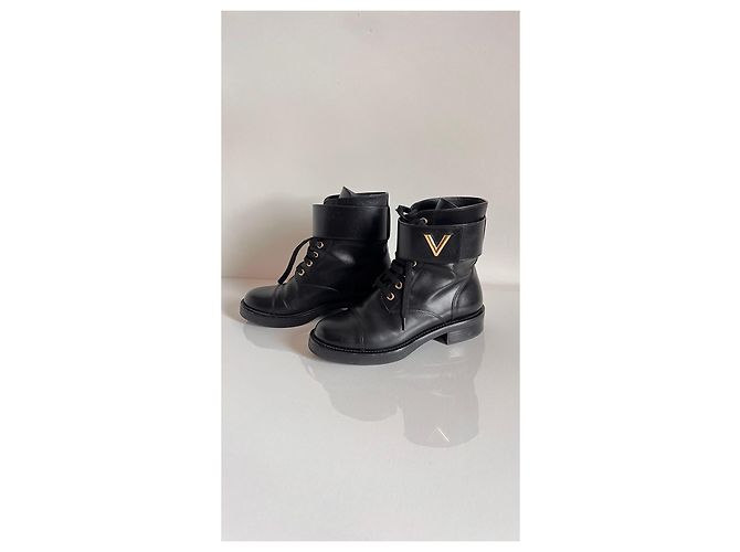 Botas de cuero Wonderland Ranger de Louis Vuitton Negro - vista 3