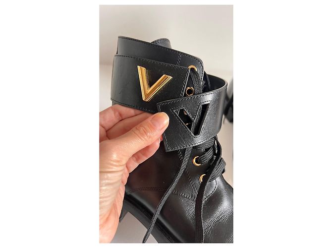 Botas de cuero Wonderland Ranger de Louis Vuitton Negro - vista 9