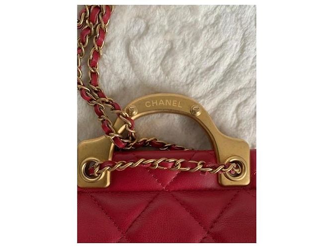 Mini Borsa Chanel Trapuntata Rosa Pelle di Vitello - vista 3