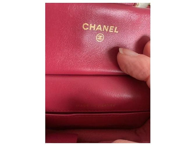 Mini Borsa Chanel Trapuntata Rosa Pelle di Vitello - vista 6