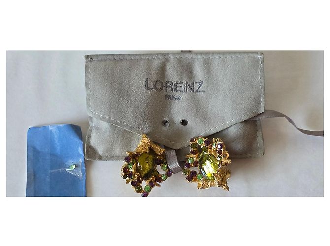 Autre Marque LORENZ Orecchini a Foglia Stilizzata. D'oro - vista 4