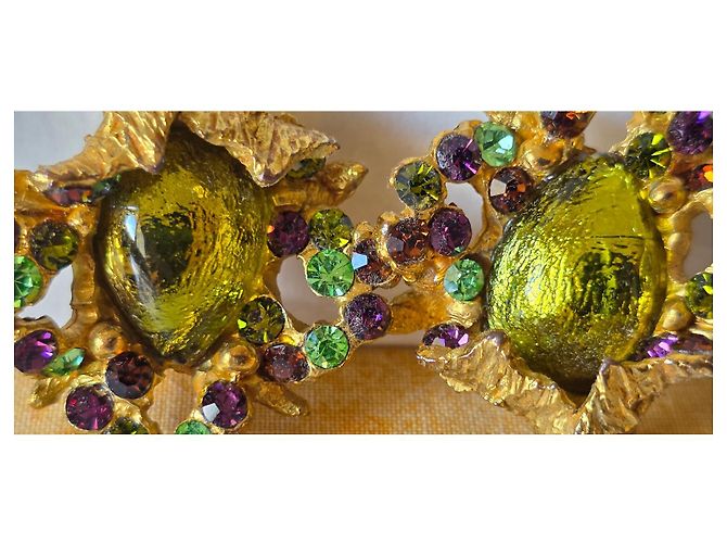 Autre Marque LORENZ Orecchini a Foglia Stilizzata. D'oro - vista 5