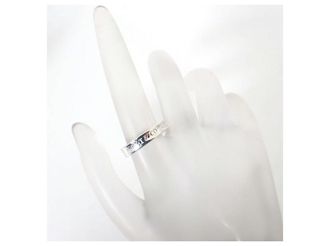 Anello stretto Tiffany & Co. 1837 in argento sterling - vista 5
