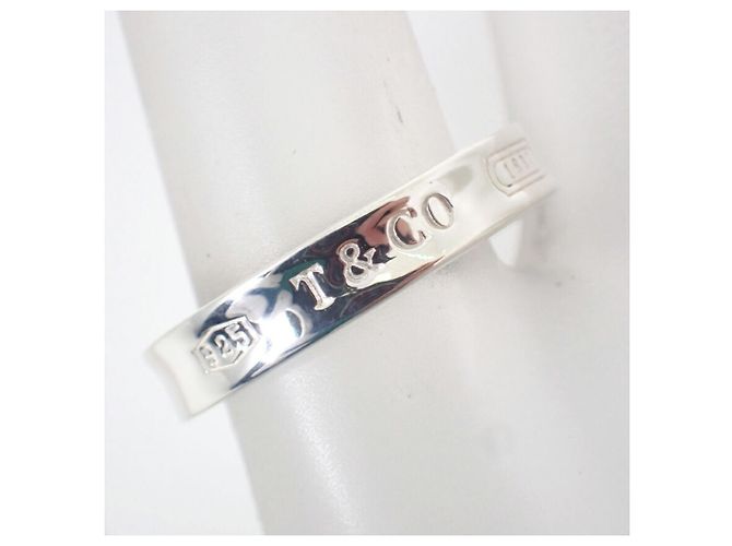 Anello stretto Tiffany & Co. 1837 in argento sterling - vista 6