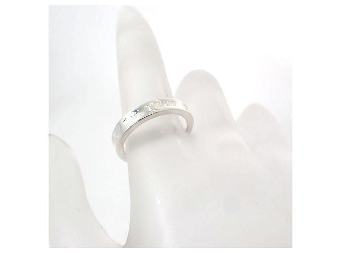 Anello stretto Tiffany & Co. 1837 in argento sterling - vista 8