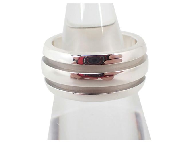 Anello a banda doppia incisa in argento sterling 925 Tiffany & Co. - vista 2