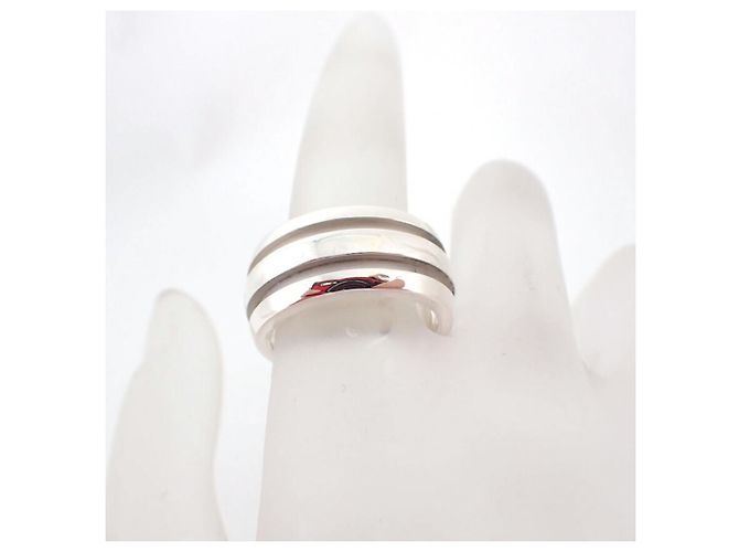 Anello a banda doppia incisa in argento sterling 925 Tiffany & Co. - vista 3