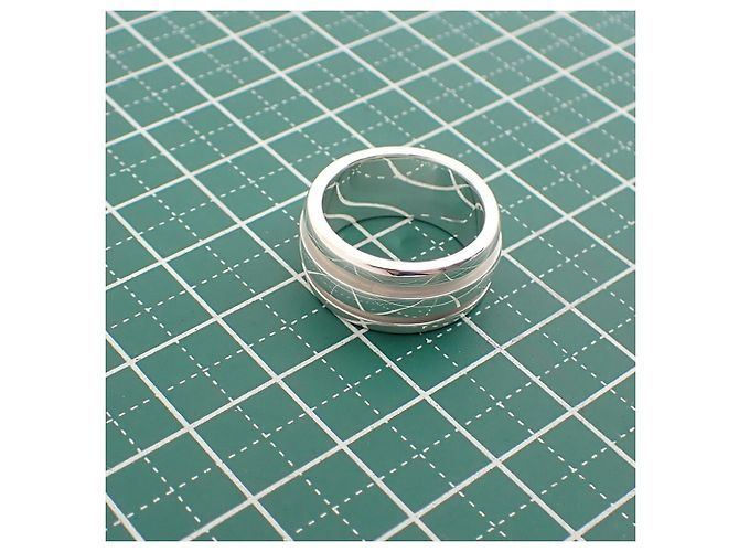 Anello a Doppia Linea in Argento Sterlingo 925 Tiffany & Co. - vista 10