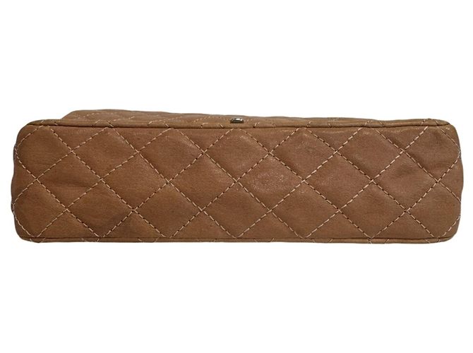 Borsa a Spalla in Pelle Beige Matelassé Chanel - vista 13