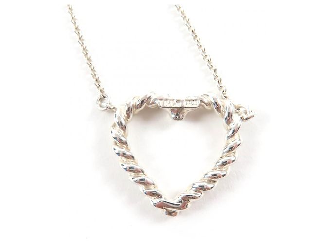 Pendente collana in argento 925 a forma di cuore attorcigliato Tiffany & Co. - vista 2