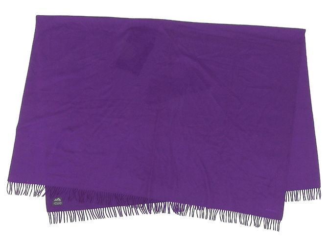 Stola in cashmere viola Hermès Porpora - vista 3