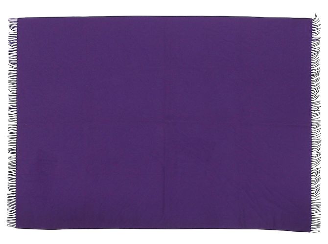 Stola in cashmere viola Hermès Porpora - vista 6