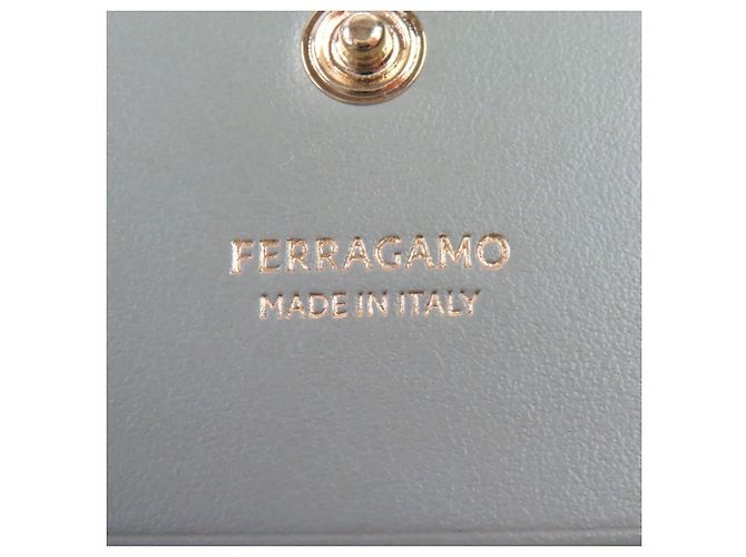 Billetera bi-fold de cuero Gancini de Salvatore Ferragamo - vista 13