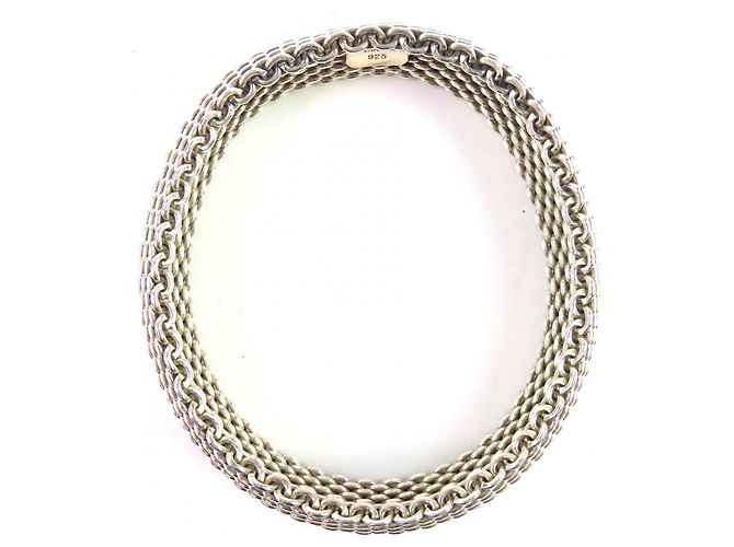 Tiffany & Co Bracciale in rete 925 Tiffany Somerset Argento - vista 5