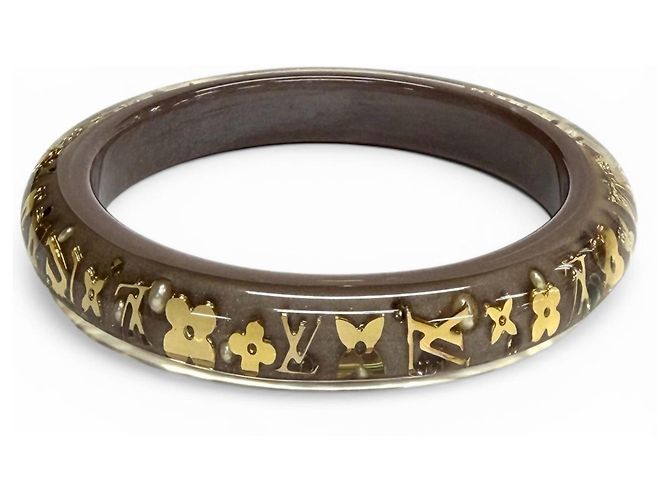 Bracciale Inclusion TPM Monogram M65867 di Louis Vuitton Marrone D'oro - vista 3