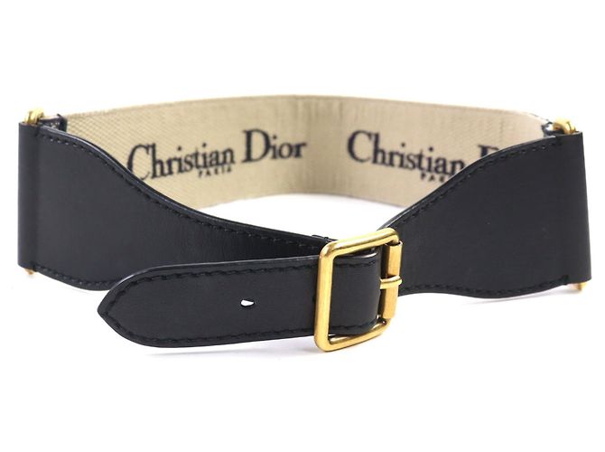 Christian Dior Gürtel aus Canvas mit gesticktem Logo - Ansicht 4