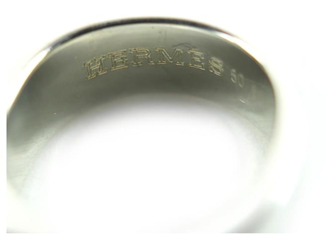 Ring Anello secchiello vintage Hermès Argento D'oro - vista 10