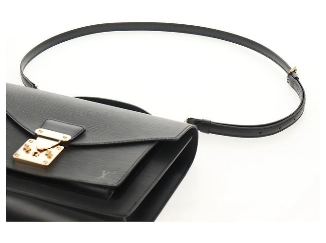 LOUIS VUITTON Borsa a Mano Epi Monceau 28 Nera M52122 LV Auth mr1592V Nero - vista 18