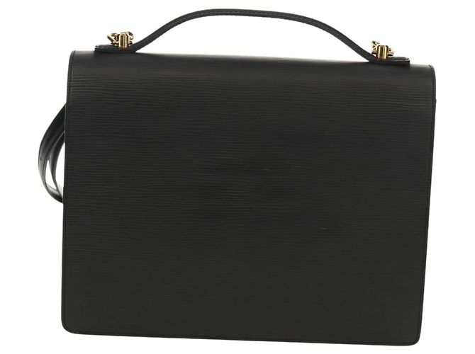 LOUIS VUITTON Borsa a Mano Epi Monceau 28 Nera M52122 LV Auth mr1592V Nero - vista 2