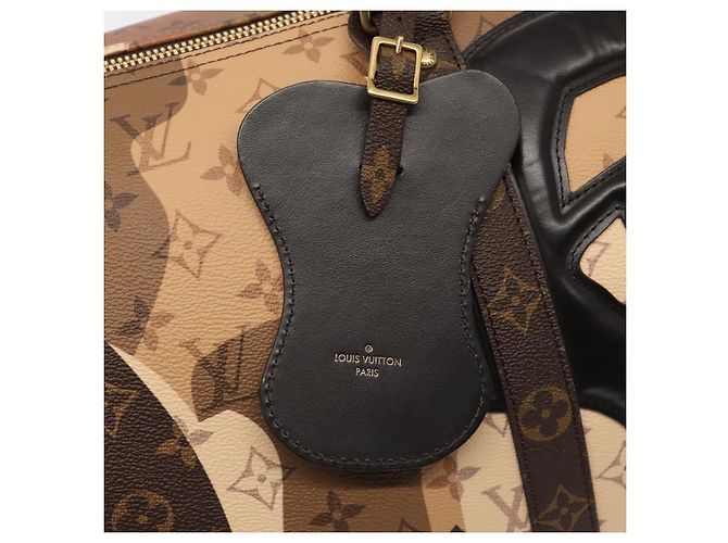 LOUIS VUITTON LV Portrait Keepall Bandouliere 55 Borsa Marrone M46677 Auth 86022SM - vista 10