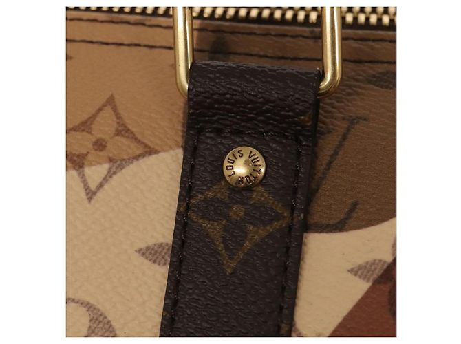 LOUIS VUITTON LV Portrait Keepall Bandouliere 55 Borsa Marrone M46677 Auth 86022SM - vista 17