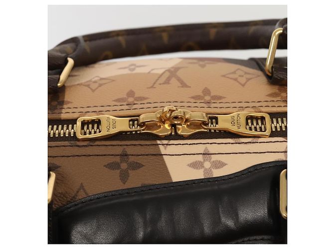 LOUIS VUITTON LV Portrait Keepall Bandouliere 55 Borsa Marrone M46677 Auth 86022SM - vista 19