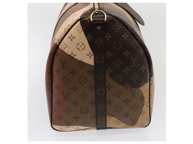 LOUIS VUITTON LV Portrait Keepall Bandouliere 55 Borsa Marrone M46677 Auth 86022SM - vista 4