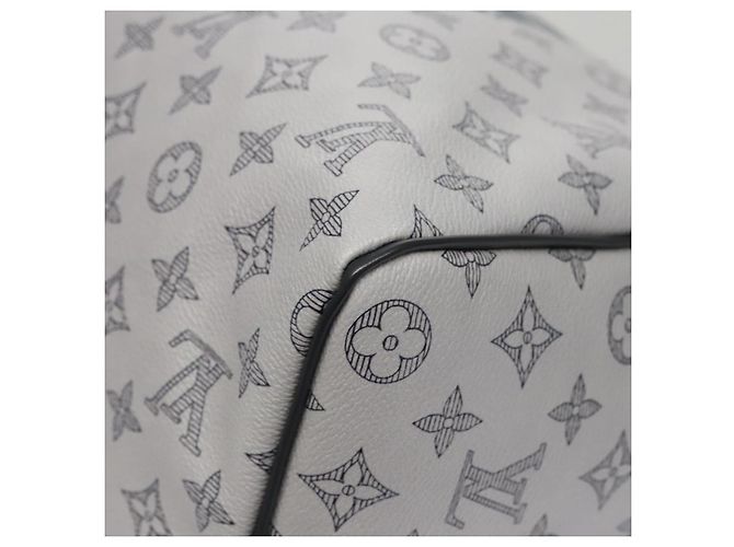 LOUIS VUITTON Monogram Savanna Keepall Bandouliere 45 Borsa M54130 LV Auth 92978SM Marrone - vista 17