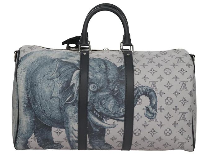 LOUIS VUITTON Monogram Savanna Keepall Bandouliere 45 Borsa M54130 LV Auth 92978SM Marrone - vista 2