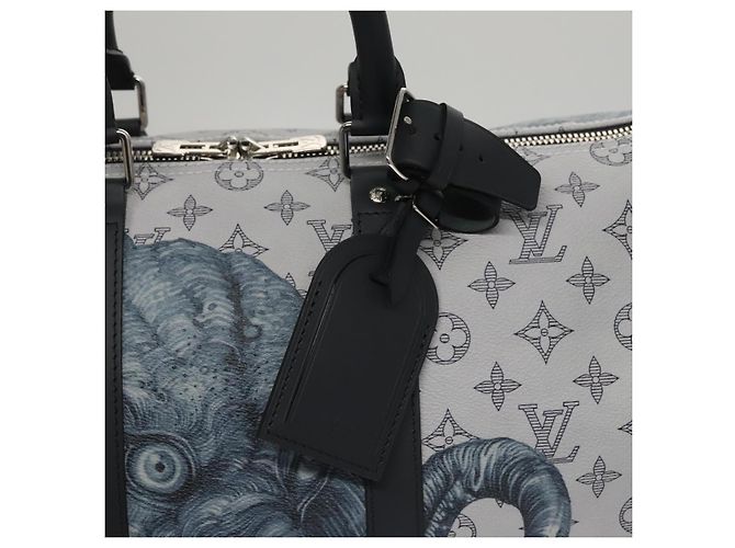 LOUIS VUITTON Monogram Savanna Keepall Bandouliere 45 Borsa M54130 LV Auth 92978SM Marrone - vista 21
