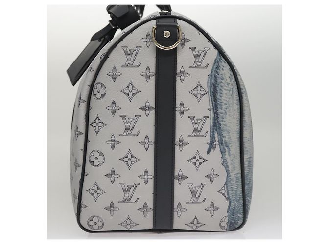 LOUIS VUITTON Monogram Savanna Keepall Bandouliere 45 Borsa M54130 LV Auth 92978SM Marrone - vista 3
