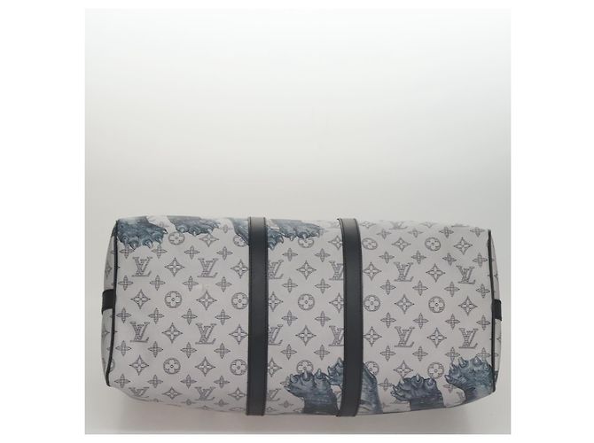LOUIS VUITTON Monogram Savanna Keepall Bandouliere 45 Borsa M54130 LV Auth 92978SM Marrone - vista 5