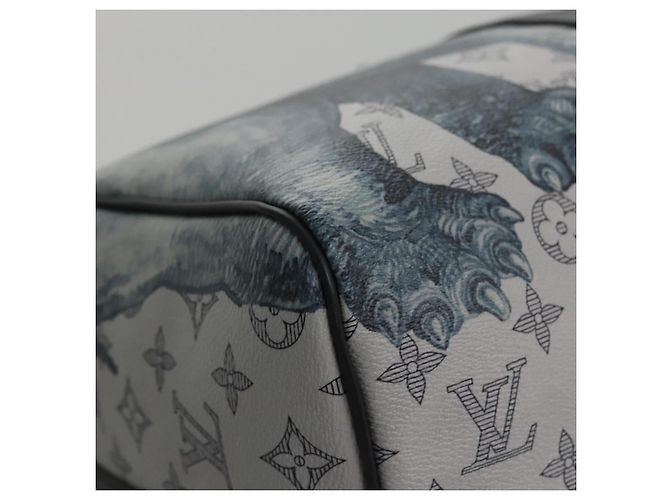 LOUIS VUITTON Monogram Savanna Keepall Bandouliere 45 Borsa M54130 LV Auth 92978SM Marrone - vista 9