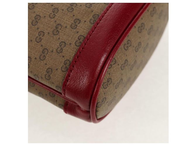 Gucci Mini Bucket Bag Doraemon Micro GG Supreme aus PVC Beige 647801 Auth 157883SM Golden - Ansicht 18