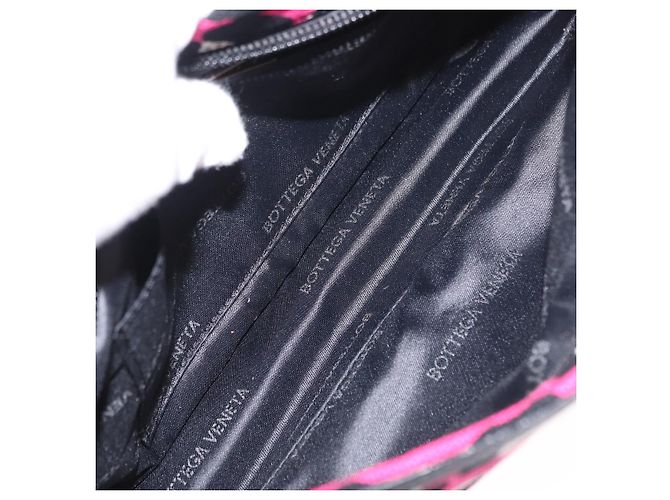 Bottega Veneta Borsa a Spalla in Tela Rosa Auth ka1377A - vista 11