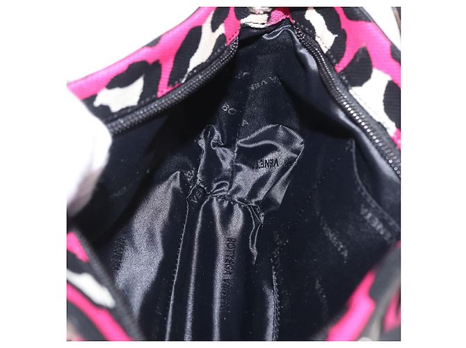 Bottega Veneta Borsa a Spalla in Tela Rosa Auth ka1377A - vista 20