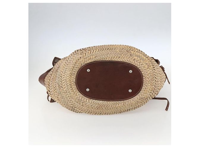 Miu Miu Handtasche Raffia Beige Silber Authentisch 159300V - Ansicht 5