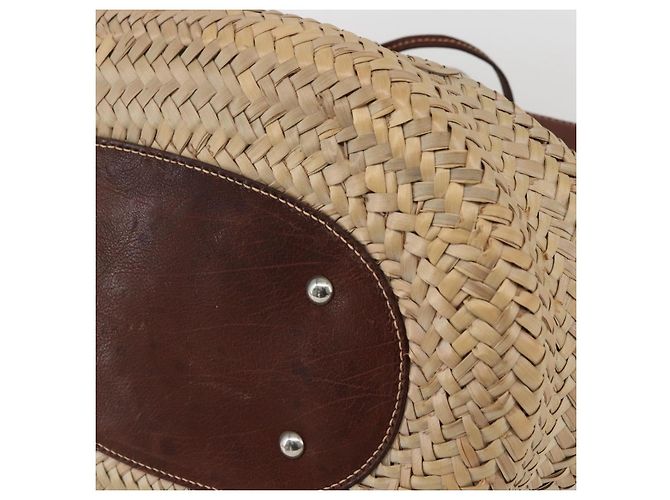 Miu Miu Handtasche Raffia Beige Silber Authentisch 159300V - Ansicht 8