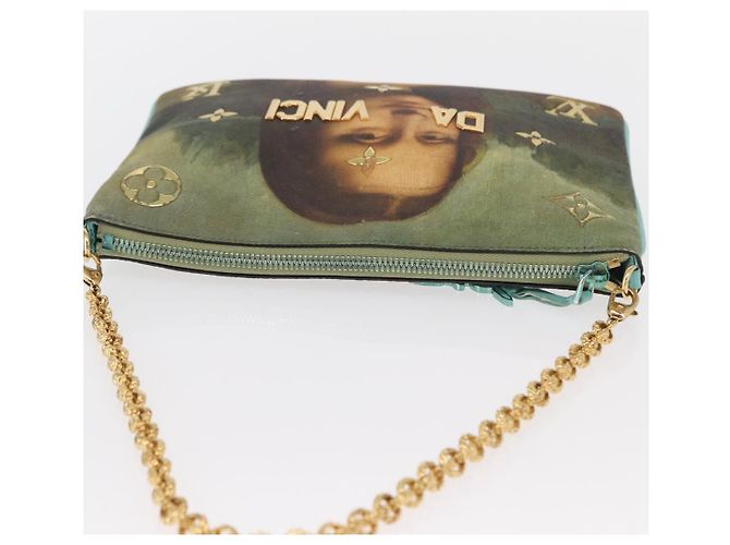LOUIS VUITTON Collezione Masters Pochette Plat Borsa Verde M64799 LV Auth 161054V - vista 14
