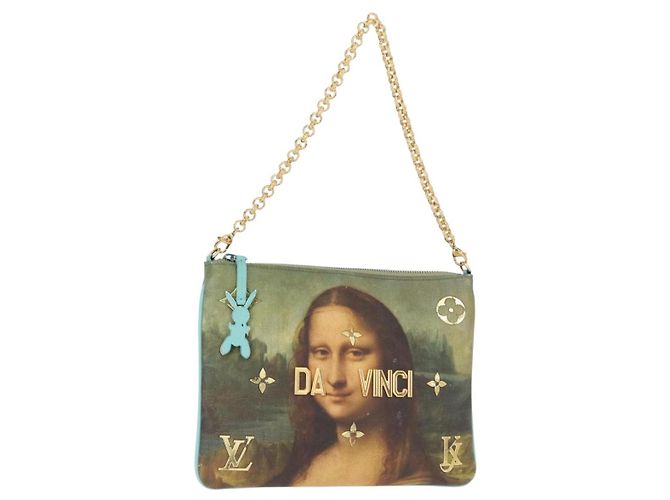 LOUIS VUITTON Collezione Masters Pochette Plat Borsa Verde M64799 LV Auth 161054V - vista 2